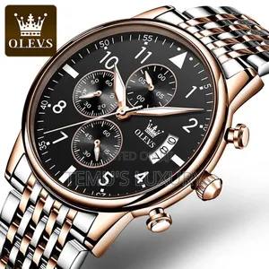 Orignal Olevs Men's Fashion Watch With Calendar Timer, Analog
