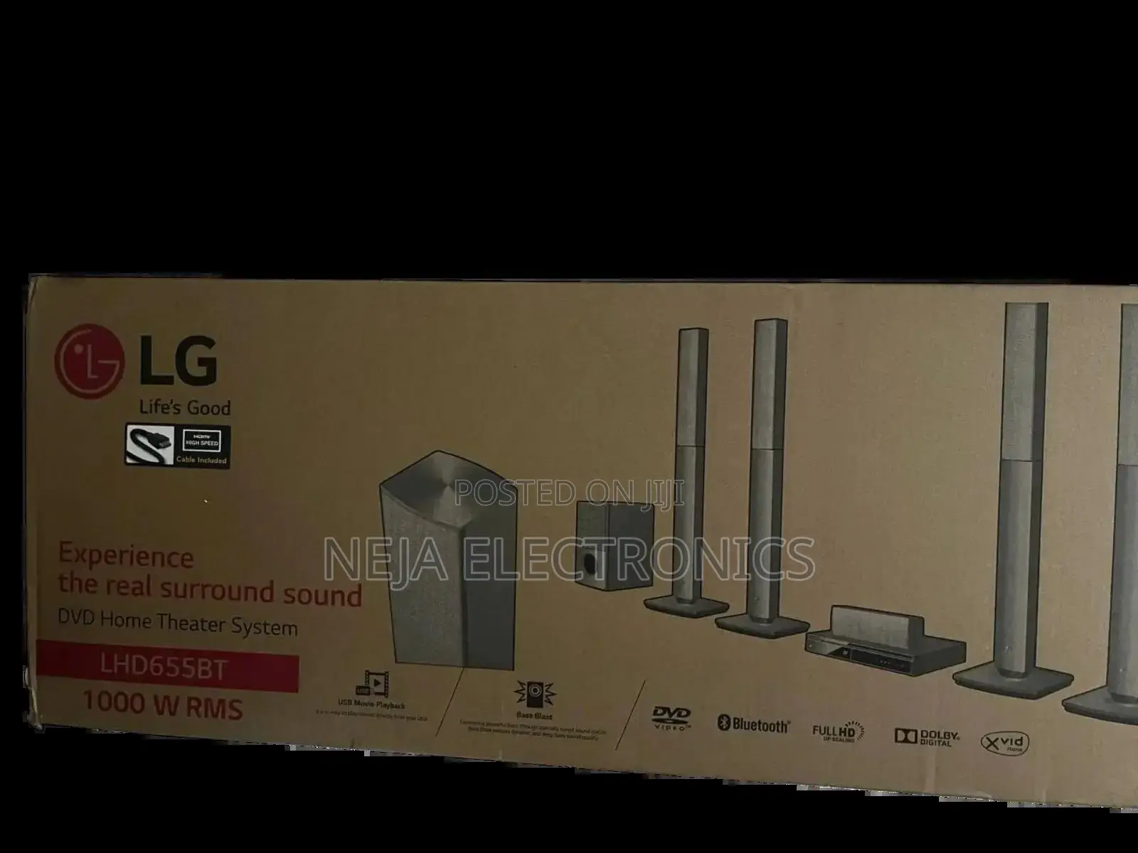DVD Home Theatres 1000w Lg Speakers Deliver
