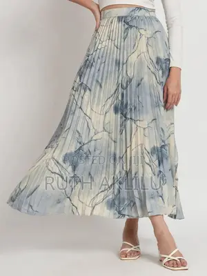 Photo - A-Line Long Printed Skirt