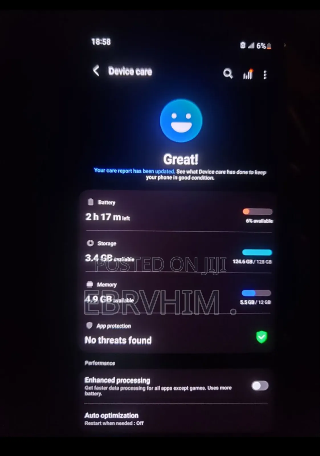 Samsung Galaxy S20 Ultra 128 GB Gray