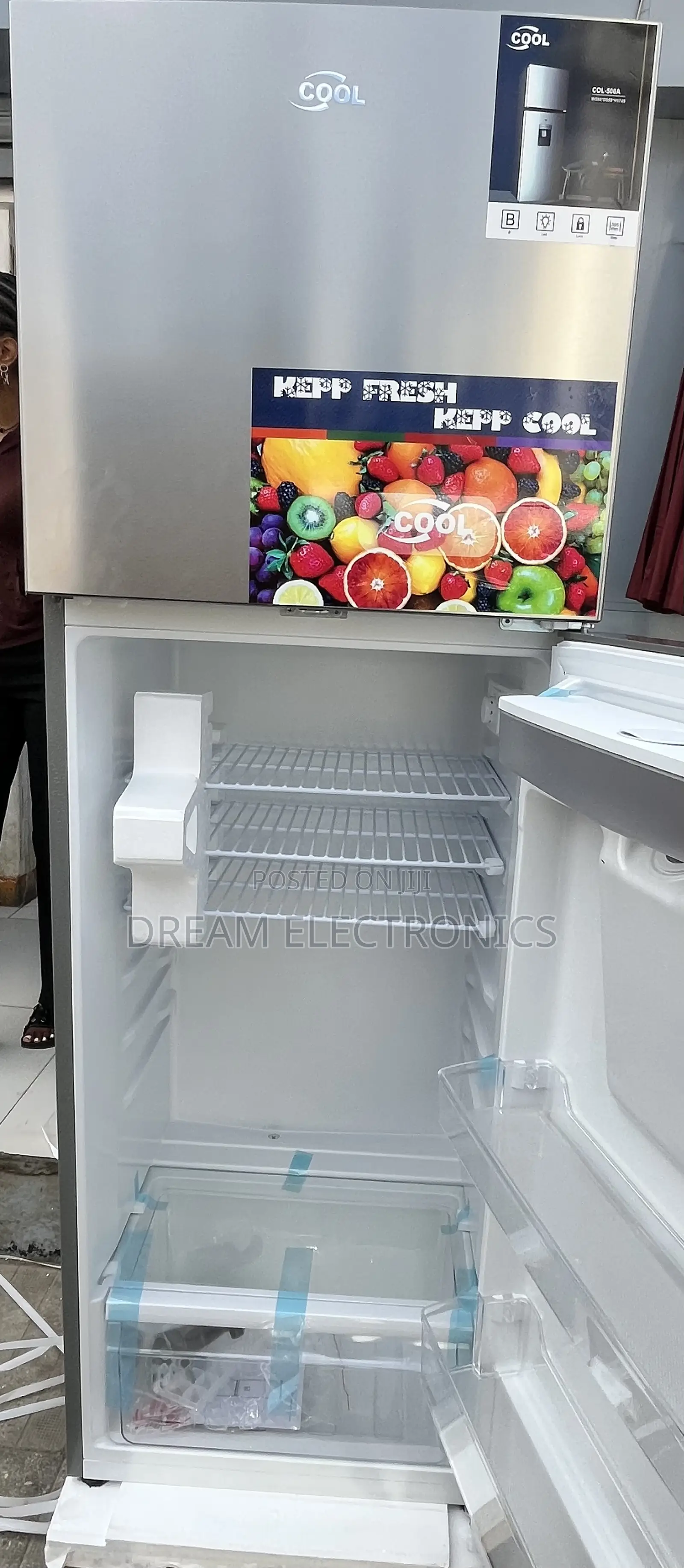 Cool 500 Litre Refrigerator and Freezer With Water Dispenser