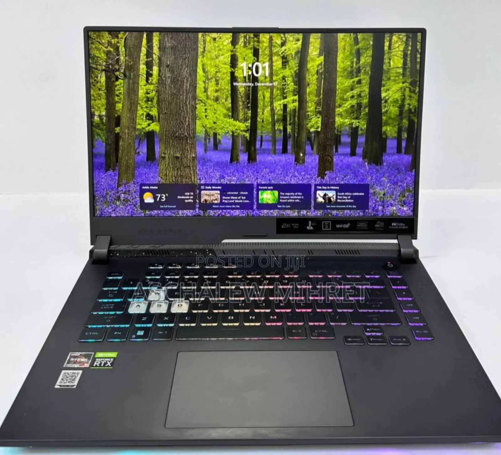 New Laptop Asus ROG Strix G15 16GB AMD Ryzen 9 SSD 512GB