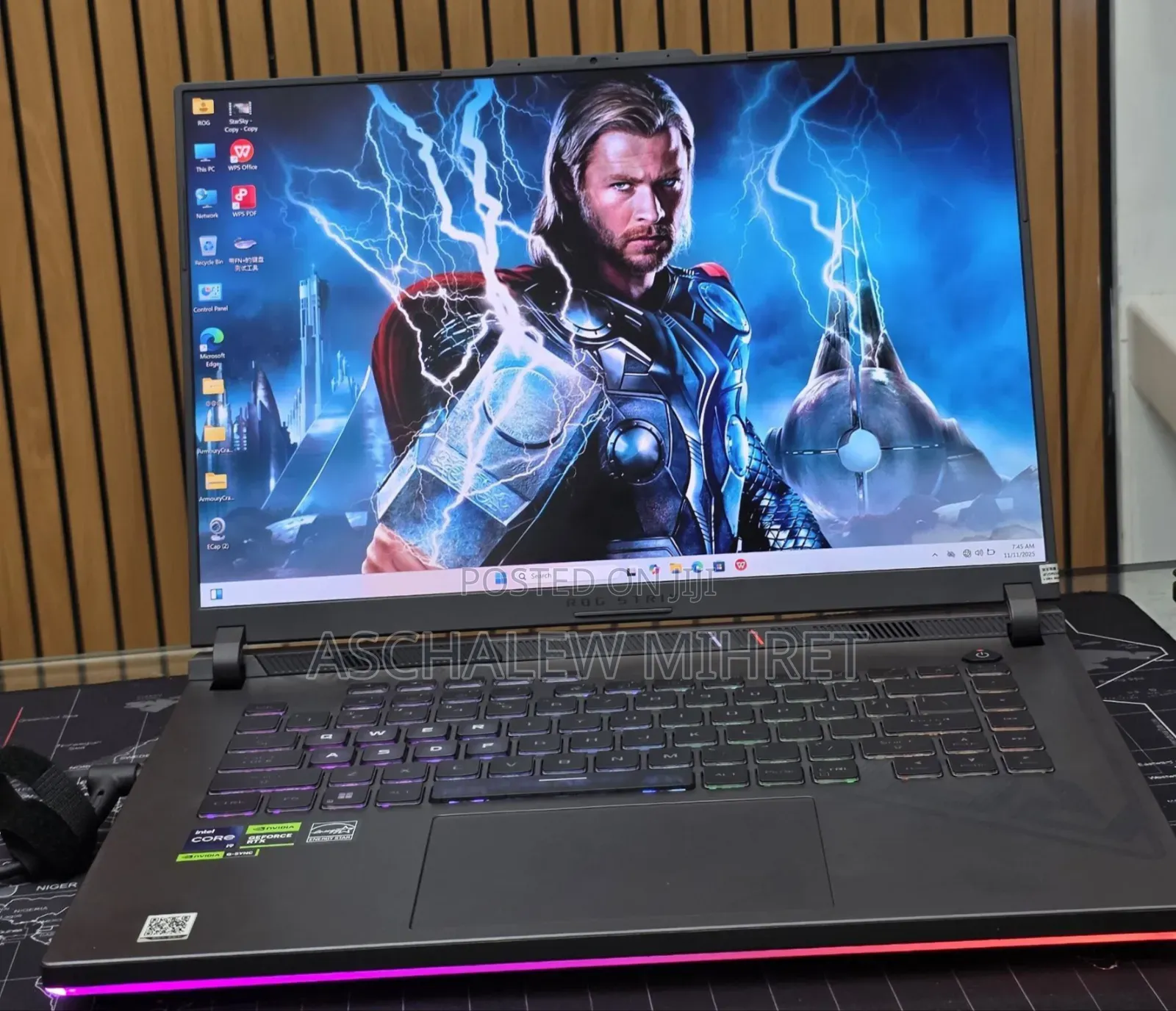 New Laptop Asus ROG Strix G16 G614 16GB Intel Core I9 SSD 1T