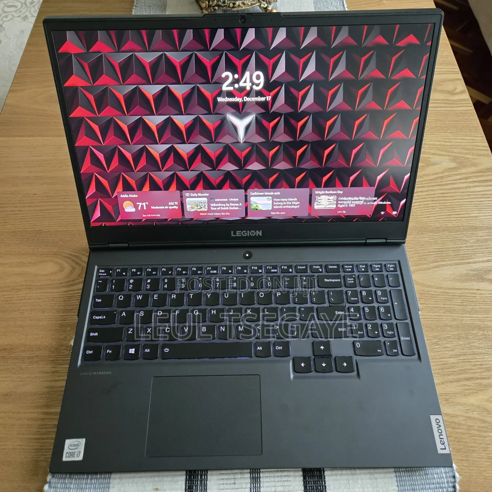 Laptop Lenovo Legion 5 16GB Intel Core I7 SSD 512GB