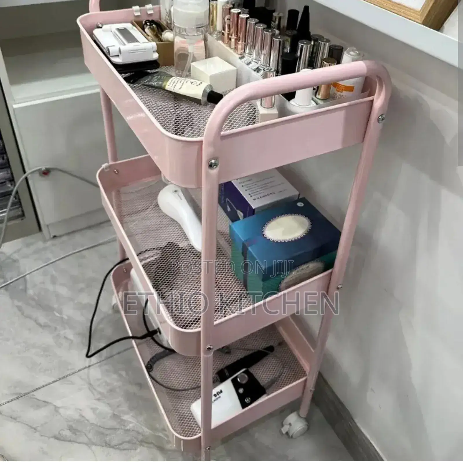 3 Layer Stainless Still Movable Kitchen Storage Rack/Shelf