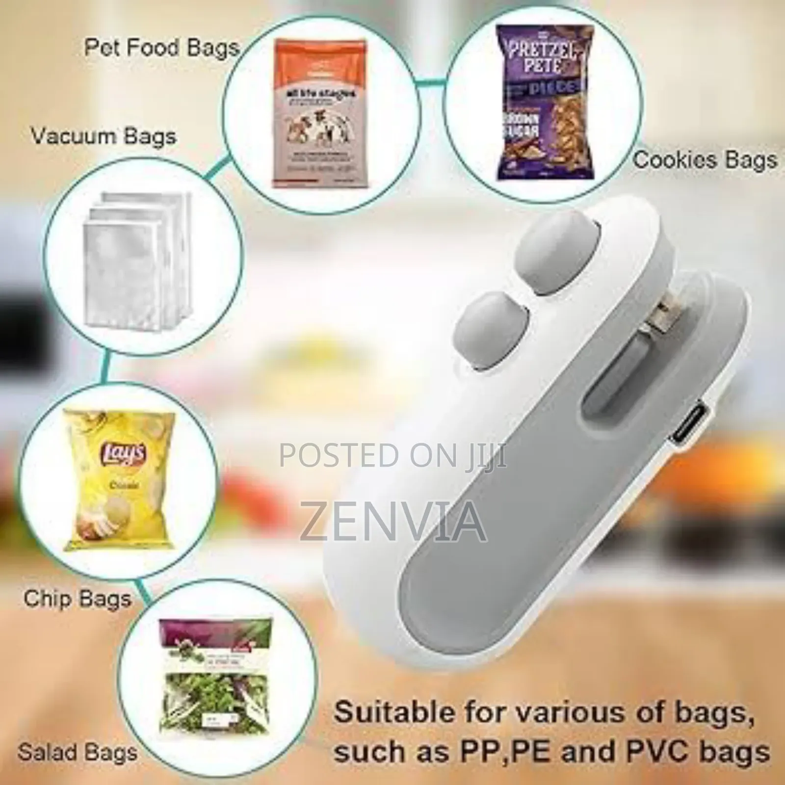 Rechargeable Mini Sealer With Cutter / Free Delivery /