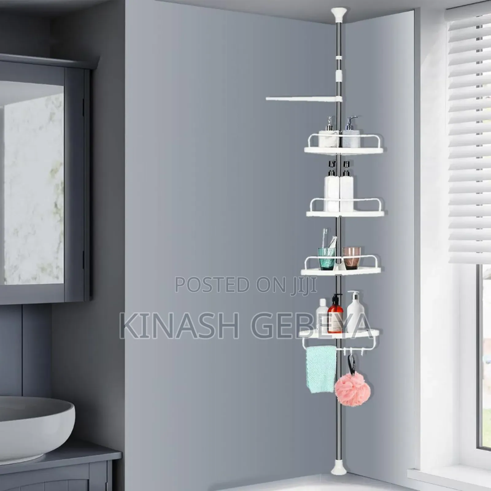 4layer Bathroom Corner Shelf(2.54meter)