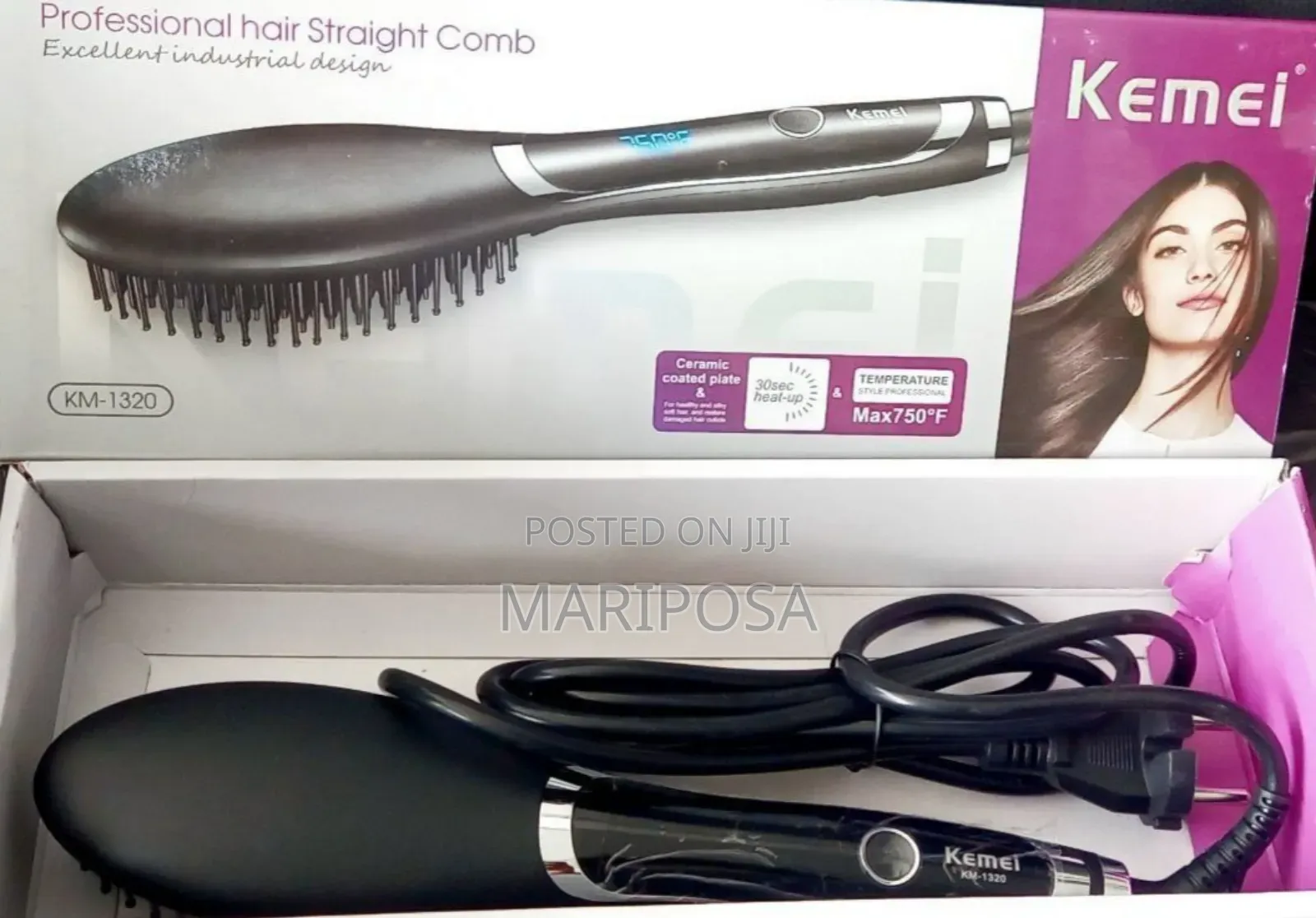 Kemei Hair Straightening Brush