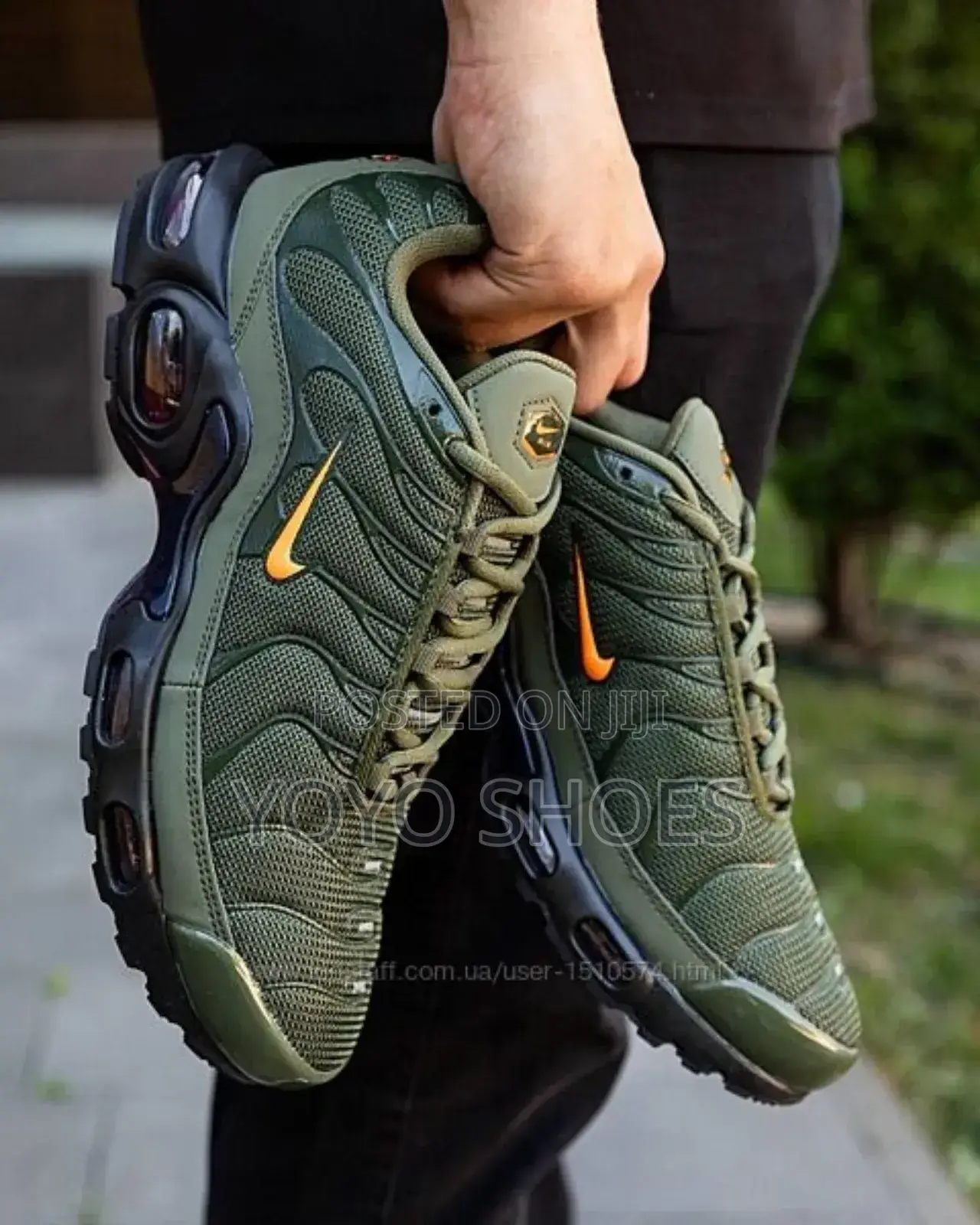 Nike Air Max Tn Olive Green Fashion Shoes