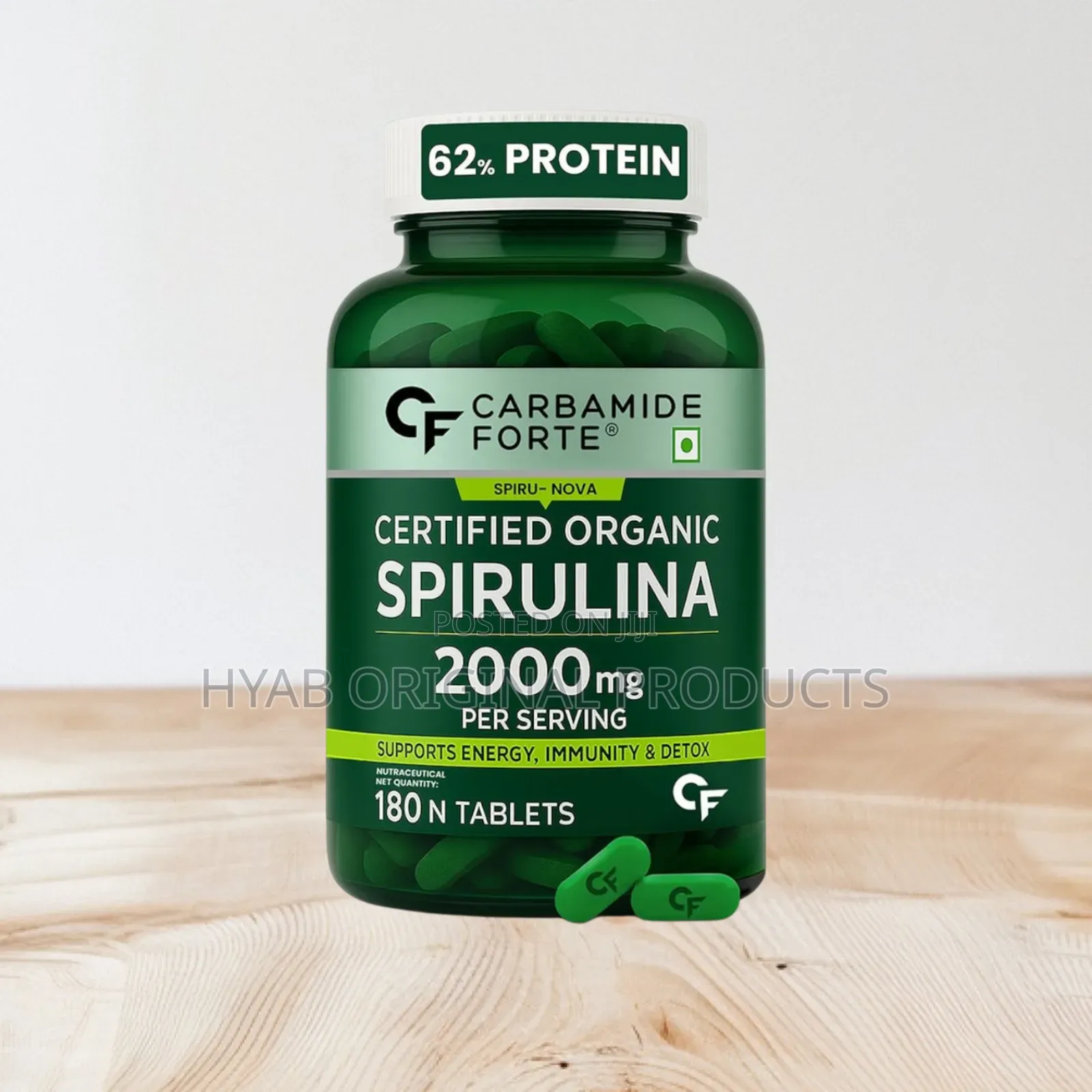 Carbamide Organic Spirulina Tablets | 2000 Mg Per Serving