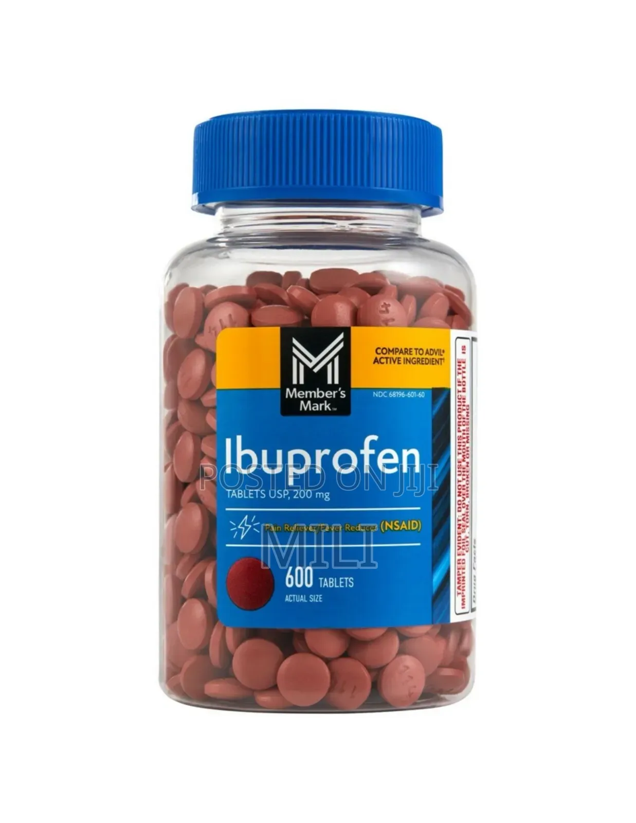 Ibuprofen የህመም የትኩሳት ማስታገሻ 600 Tablets