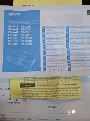 Photo - Brand New With Manual Epson Projector Model Name: Eb-X41 Hardwar