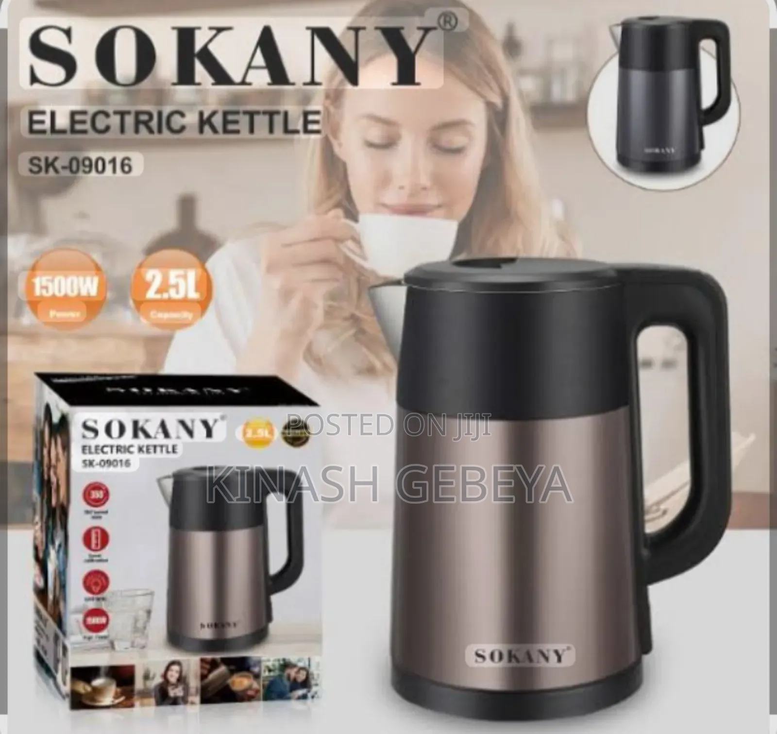 Sokany Original Electric Kettle(2.5litre)