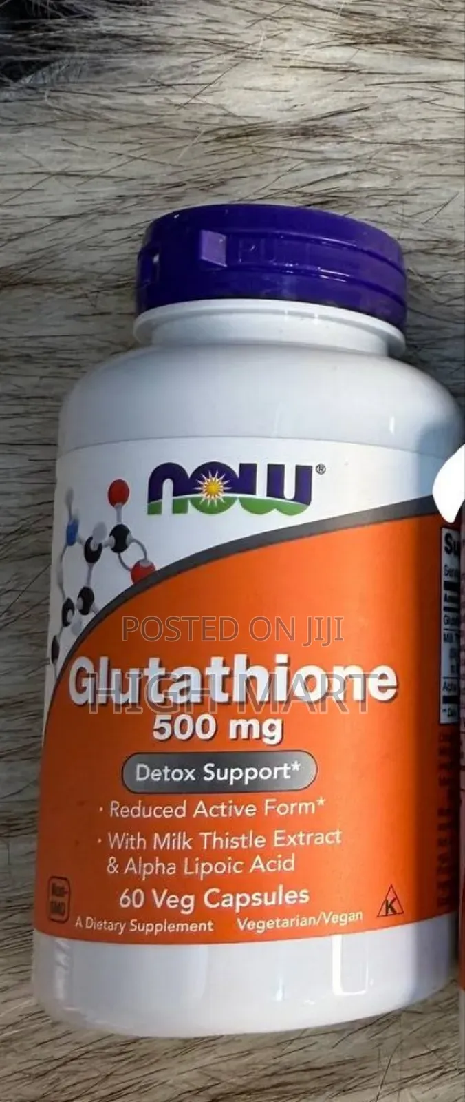 Now Glutathione 500mg Veg Capsule