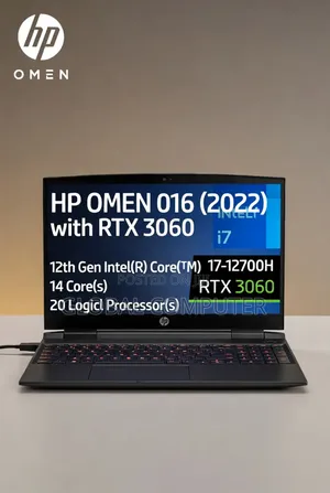 New Laptop HP Omen 16 16GB Intel Core I7 SSD 512GB