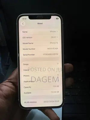 New Apple iPhone 12 128 GB White