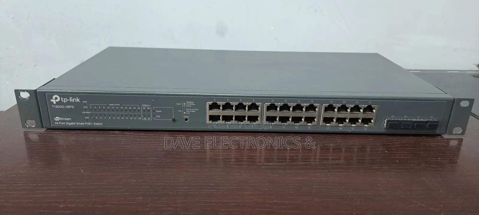 Tp-Link T1600g-28ps 24 Port Gigabit Smart Poe+ Switch