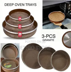 Photo - 3pcs Hotchef Granite Non-Stick Oven Tray