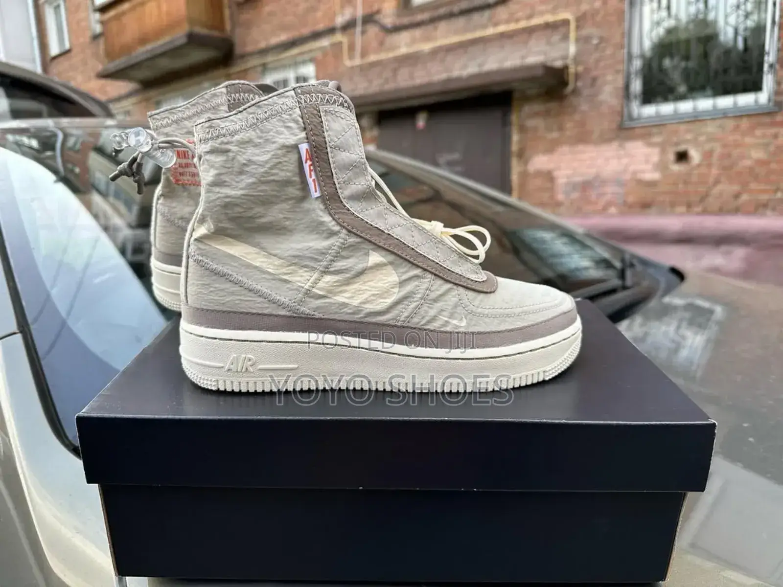 Nike Air Force 1 Shell Sail Grey Fashion Shoes