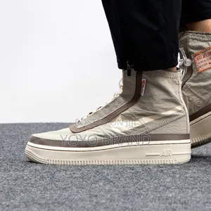 Nike Air Force 1 Shell Sail Grey Fashion Shoes