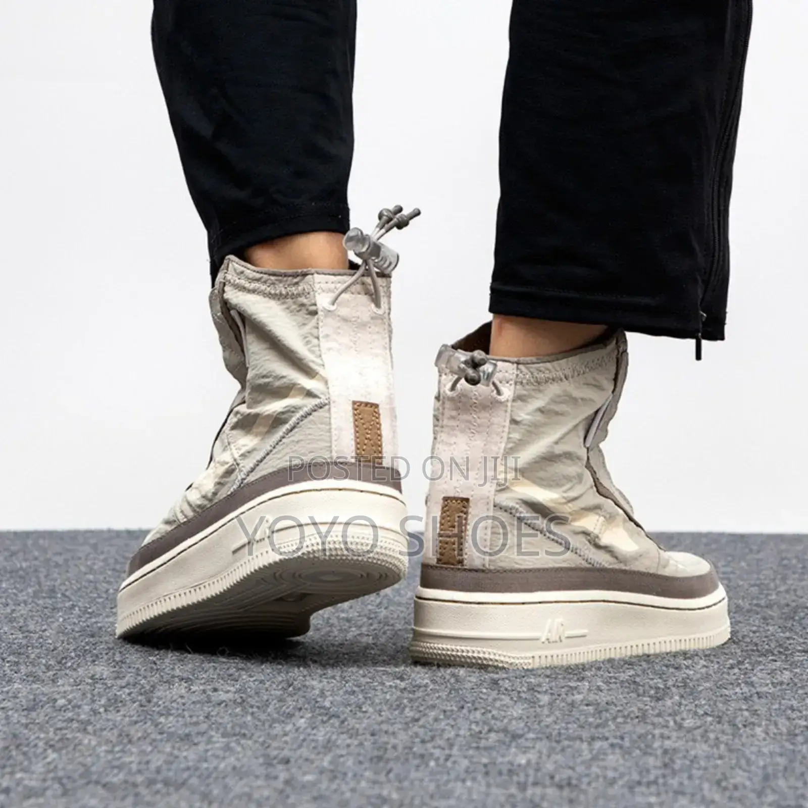 Nike Air Force 1 Shell Sail Grey Fashion Shoes