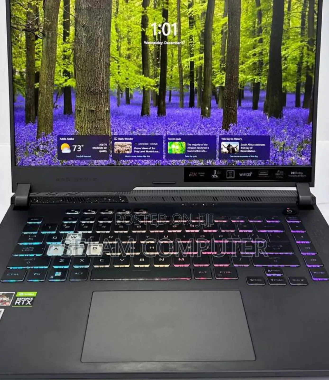 New Laptop Asus ROG Strix G16 G614 16GB AMD Ryzen 9 SSD 512GB