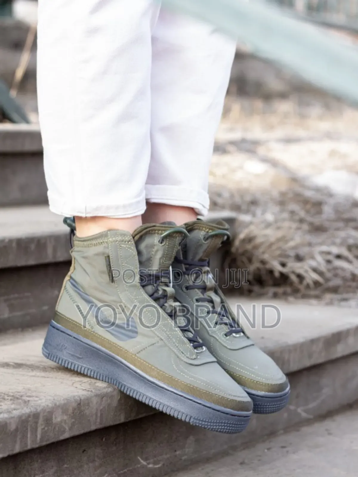 Nike Air Force 1 Shell Sail Green Boots