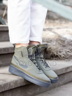 Nike Air Force 1 Shell Sail Green Boots