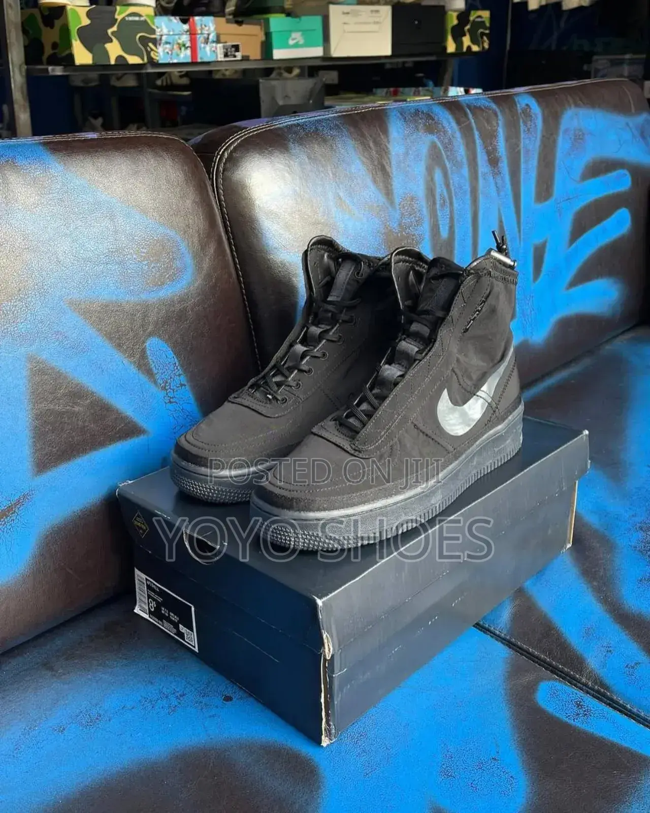 Nike Air Force 1 Shell Sail Black Boots