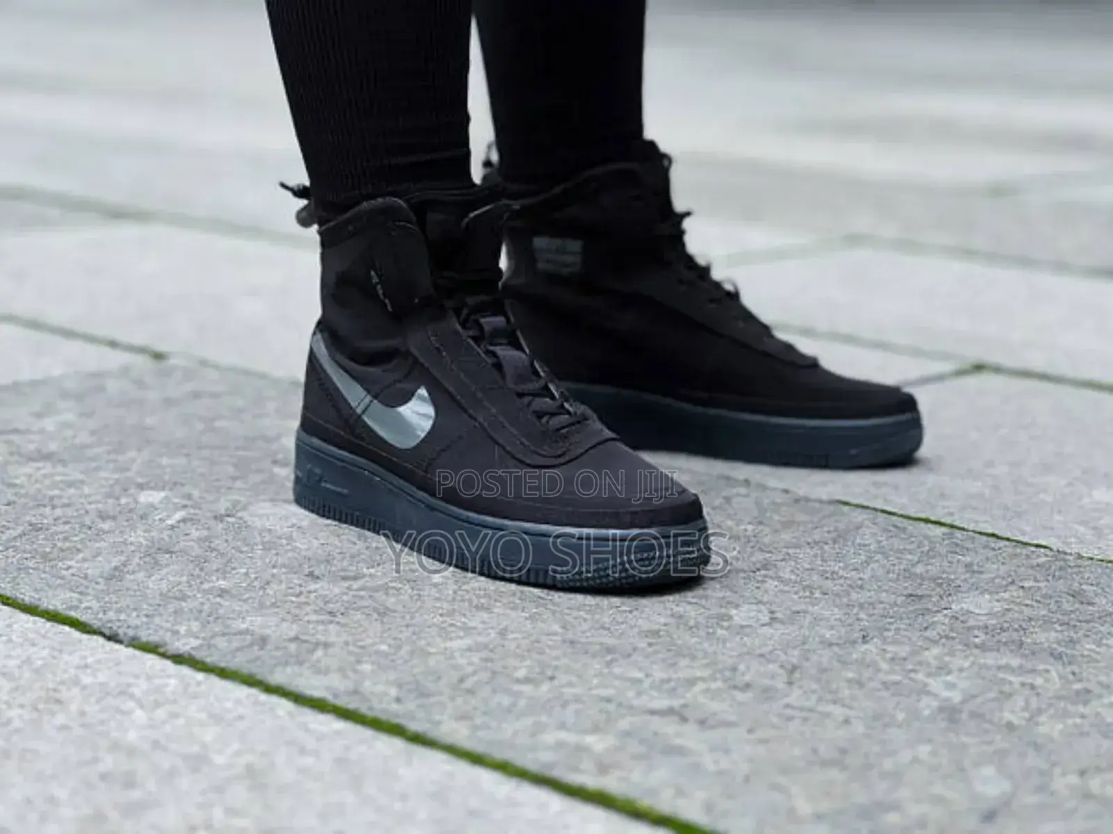 Nike Air Force 1 Shell Sail Black Boots