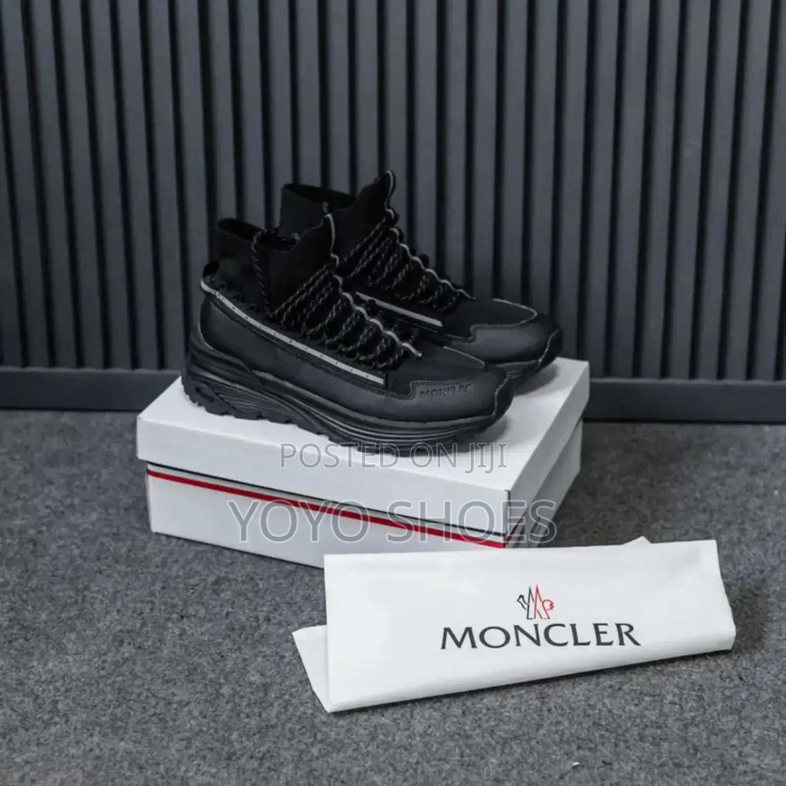 Moncler Balck Fashion Shoes