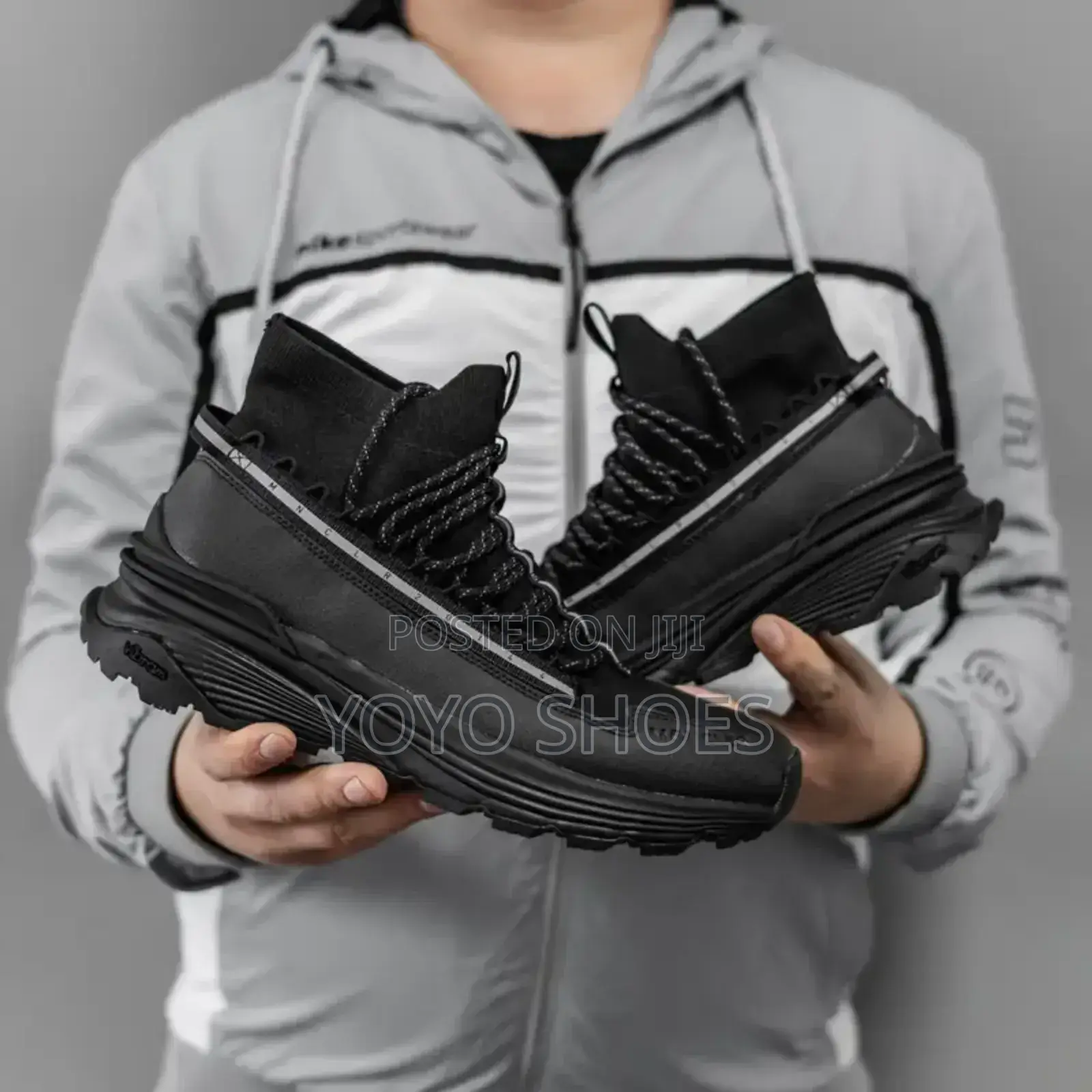 Moncler Balck Fashion Shoes