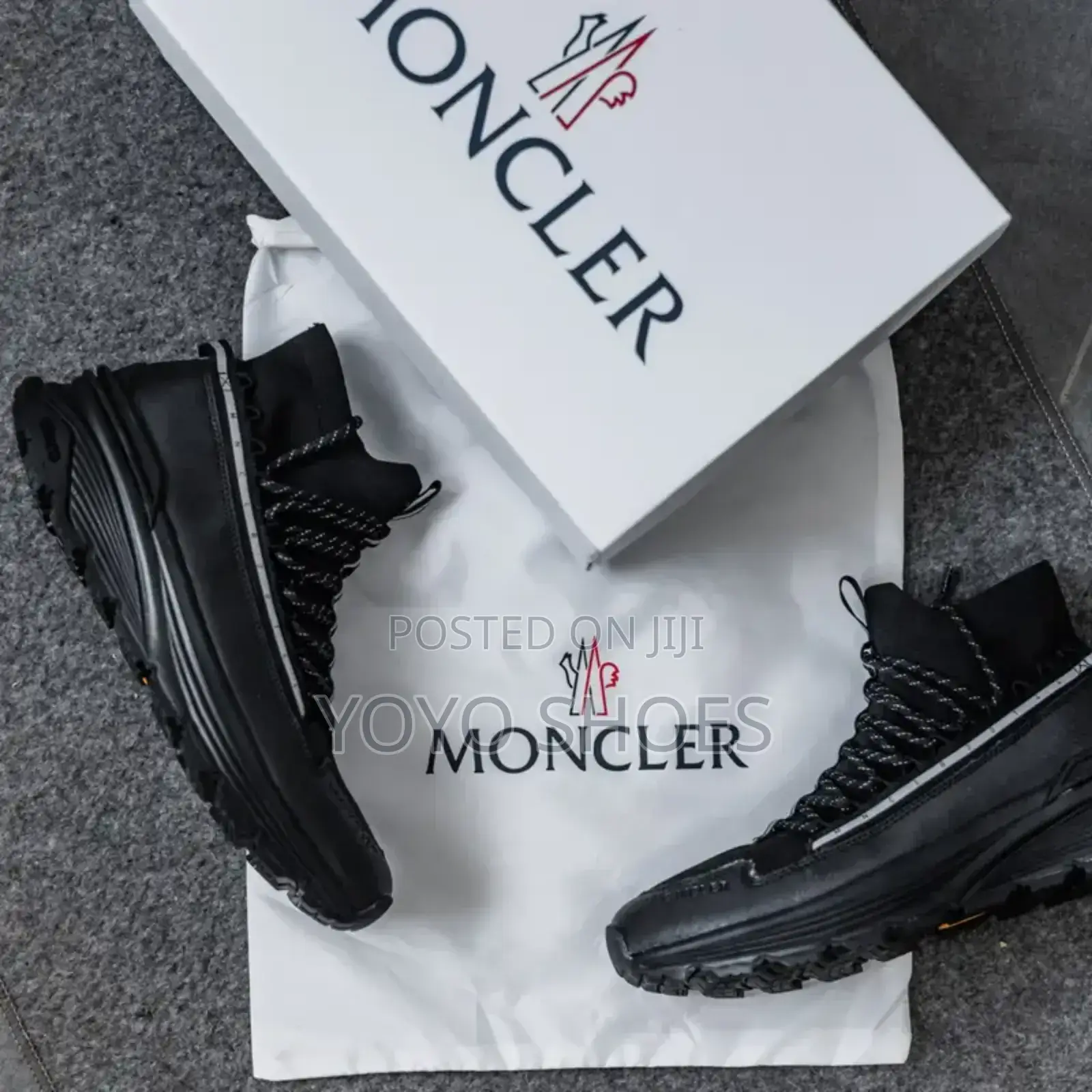 Moncler Balck Fashion Shoes