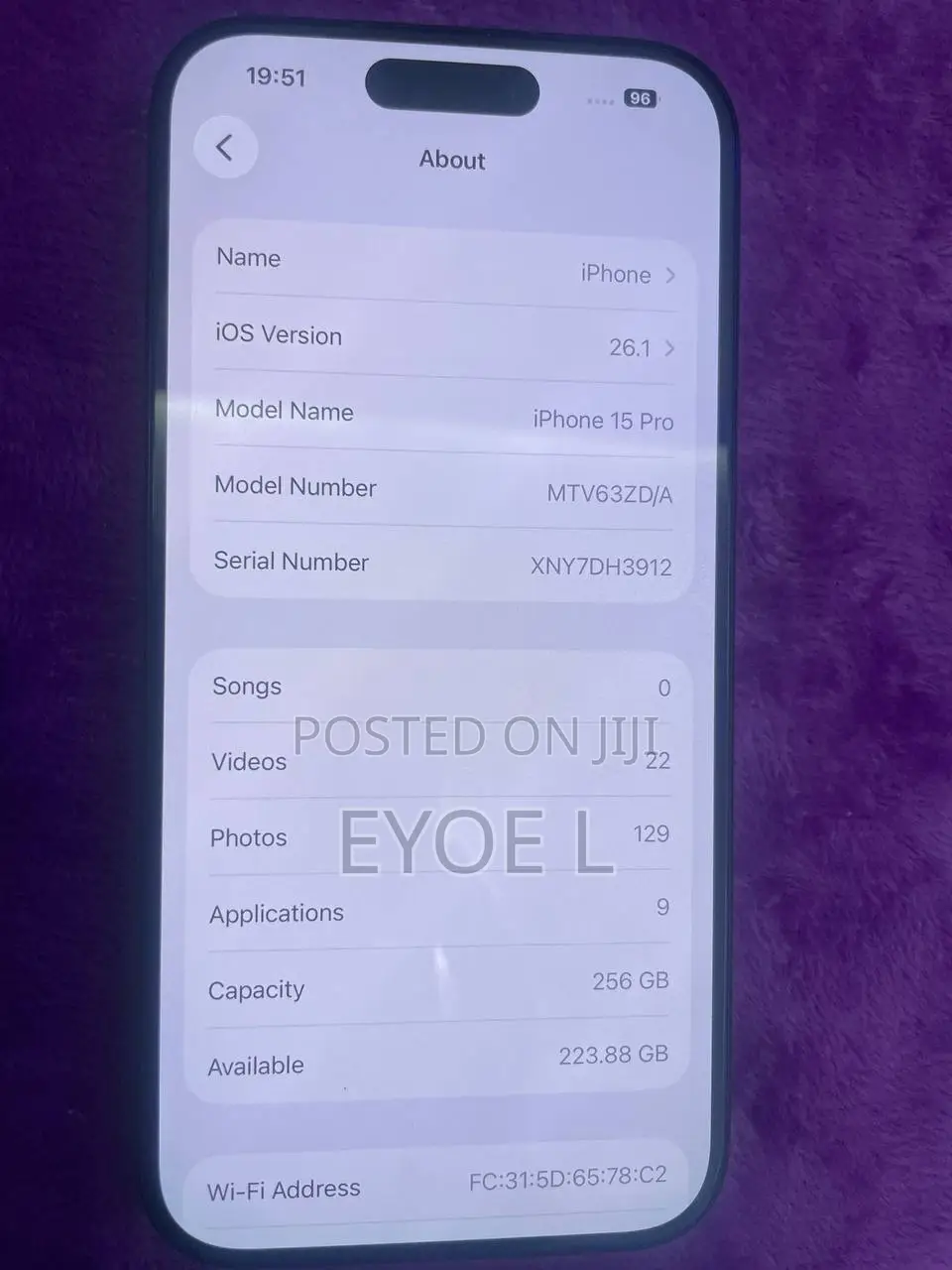 New Apple iPhone 15 Pro 256 GB Gray