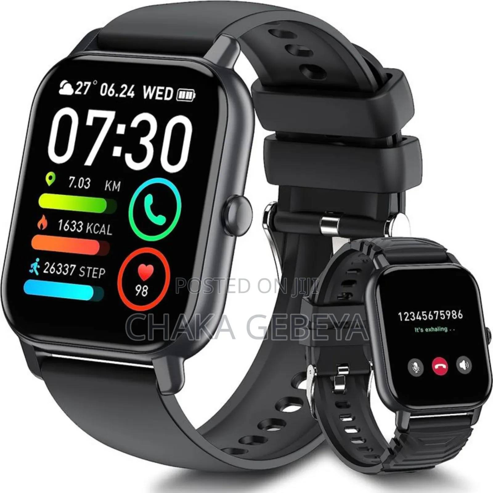 Hainoteko-14 Smart Watch With Curved Amoled Display