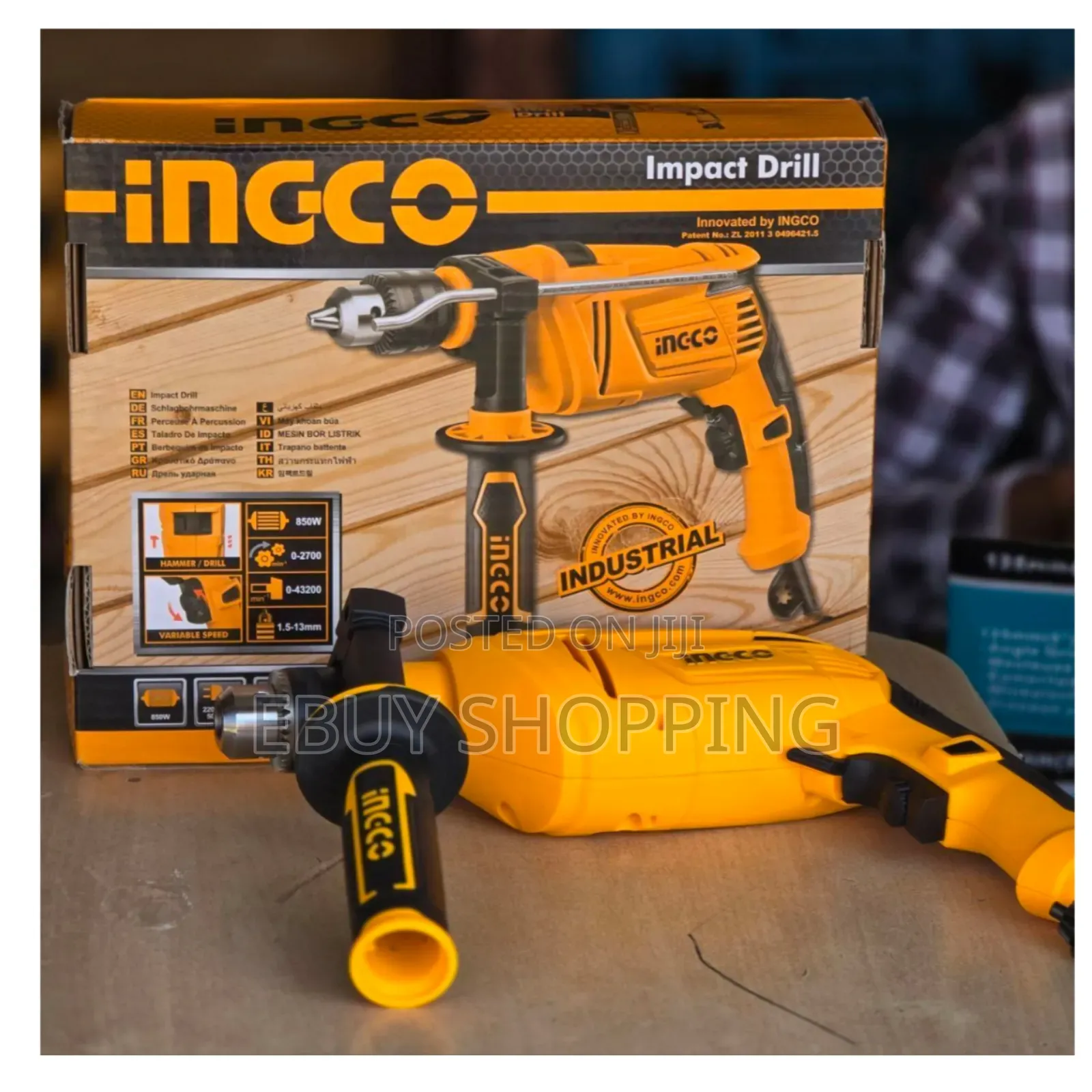 850w Electric Hammer Drill - No Battery Hassle, Unlimited Runtime
