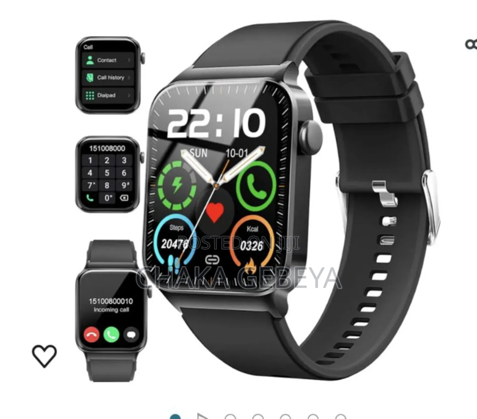 Hainoteko-14 Smart Watch With Curved Amoled Display