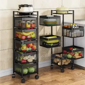 Photo - Moveable and Rotatable Kitchen Storage Rack