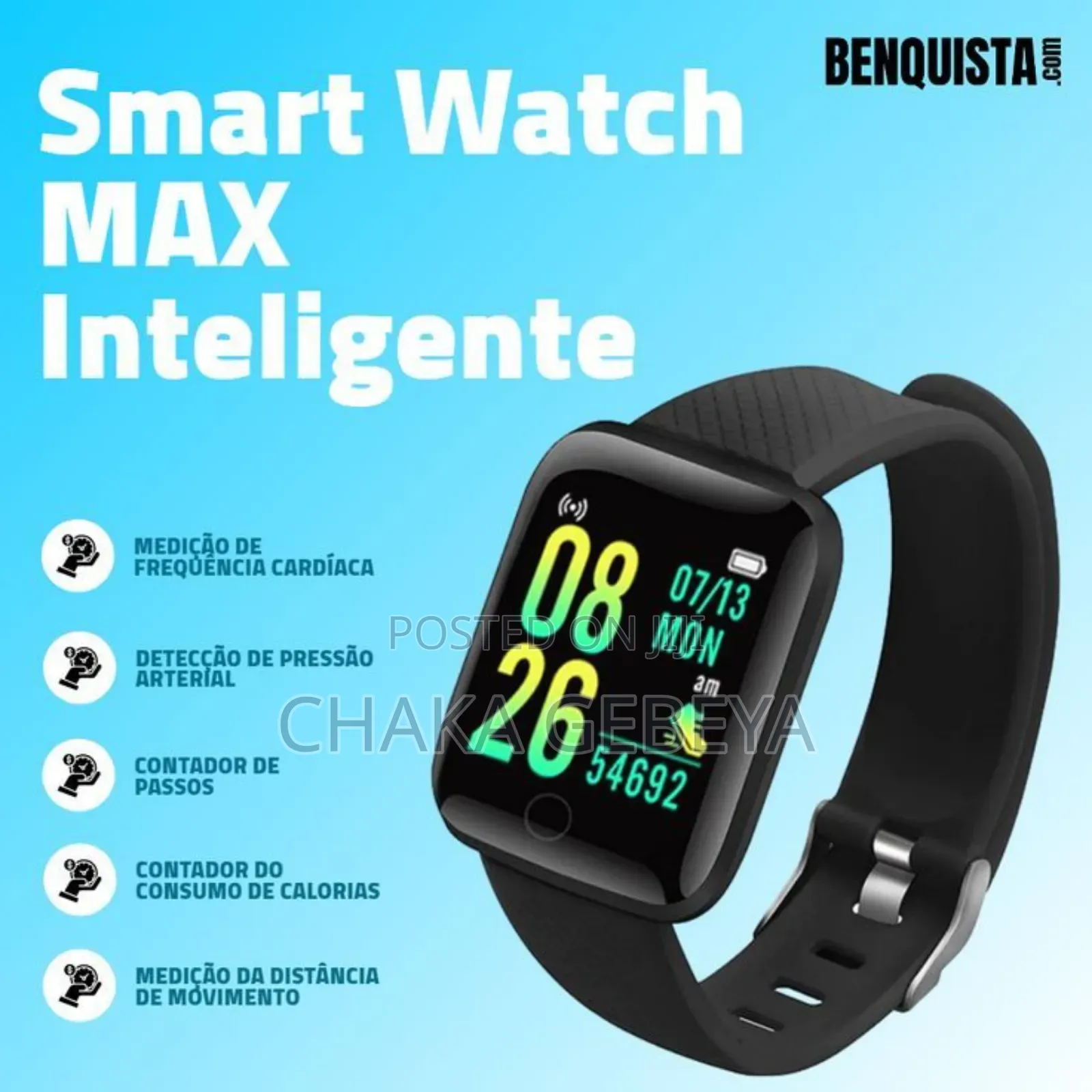 The Ultimate Fitness Smartwatch - Big Screen, Long Life Waterproof