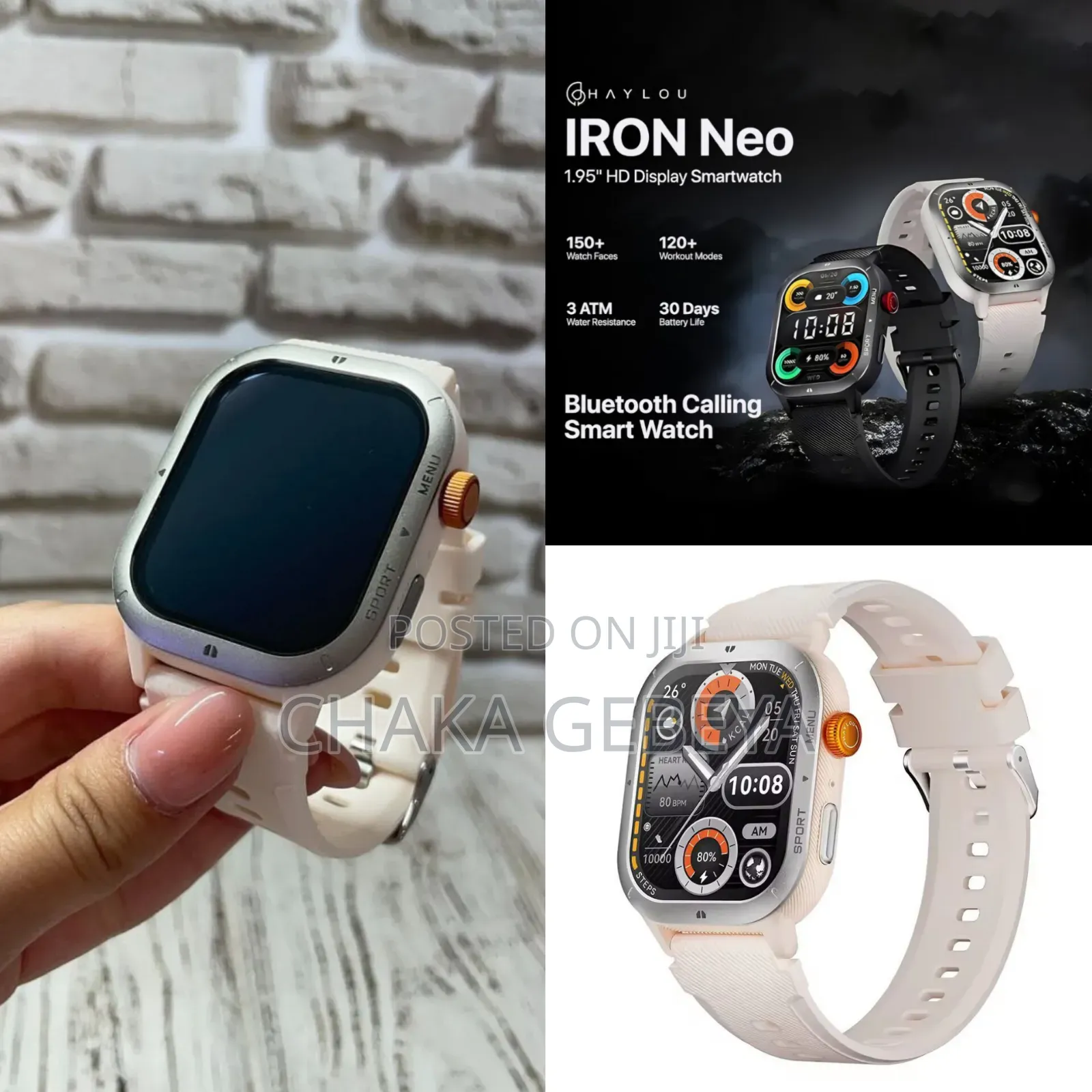 Haylou Iron Neo Smartwatch - 2.01" Hd Display, Bluetooth Calling