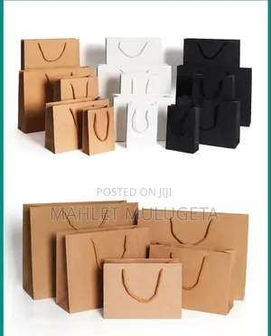 Eco-Friendly Paper Bags for Shops Takeawa