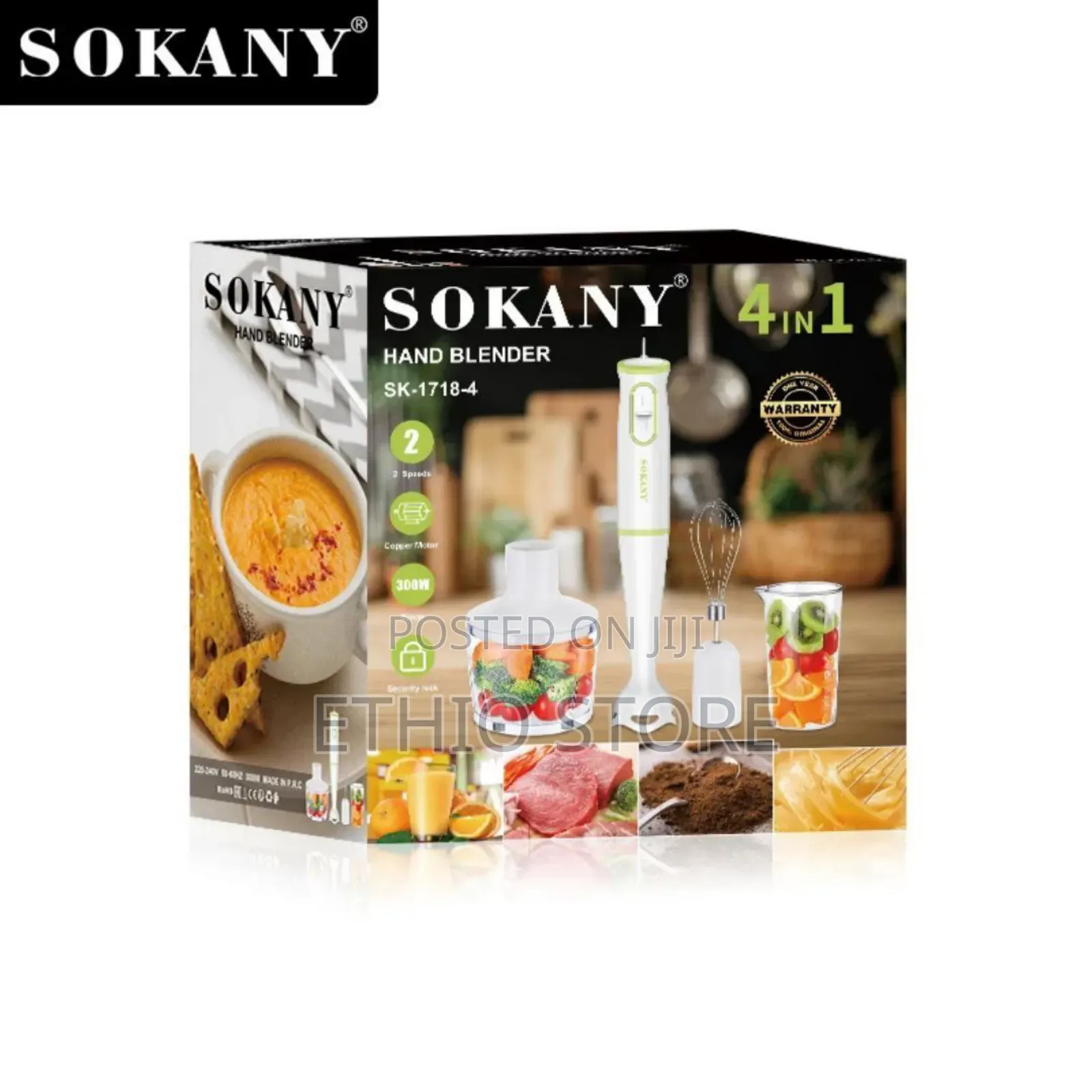 Sokany 4 in 1 Hand Blender
