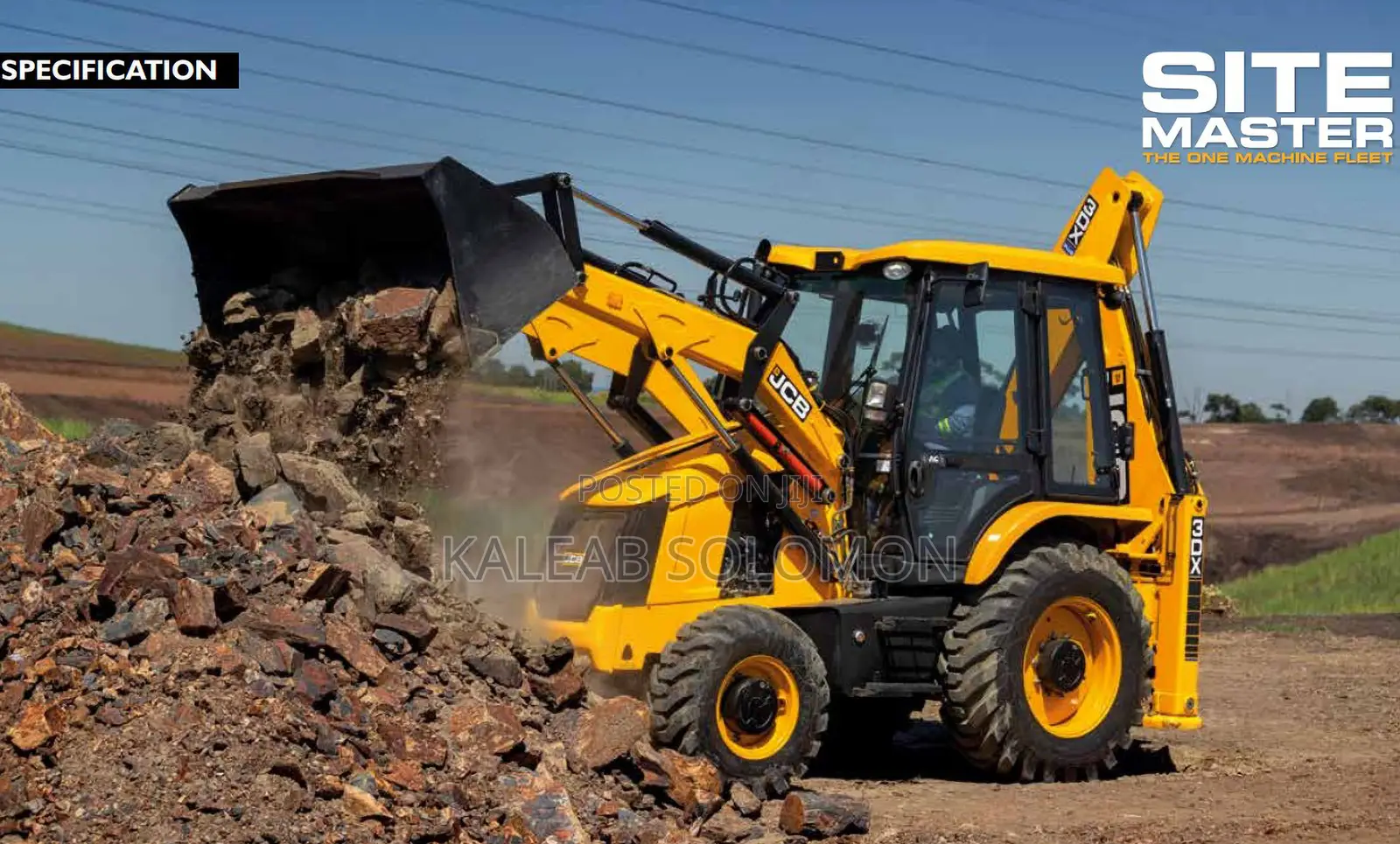 JCB 3dx Plus Excavator Loader – Heavy Duty