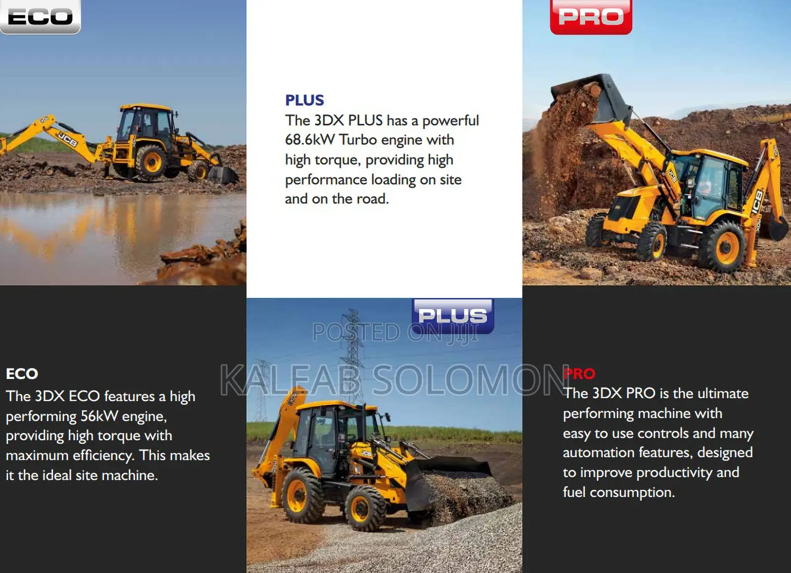 JCB 3dx Plus Excavator Loader – Heavy Duty