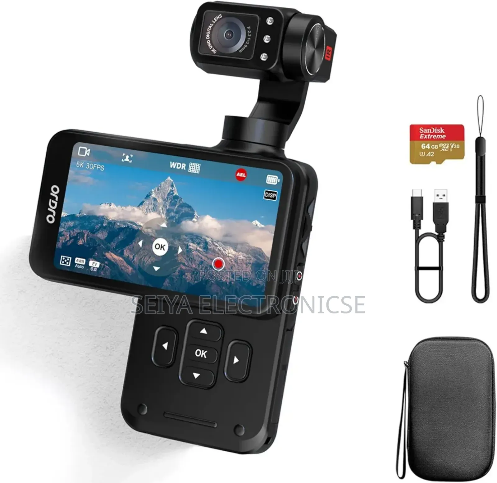 Ordro M5 Pocket Camera, 3-Axis Gimbal