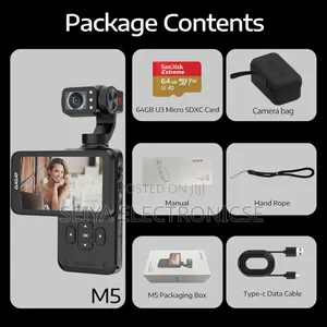 Ordro M5 Pocket Camera, 3-Axis Gimbal