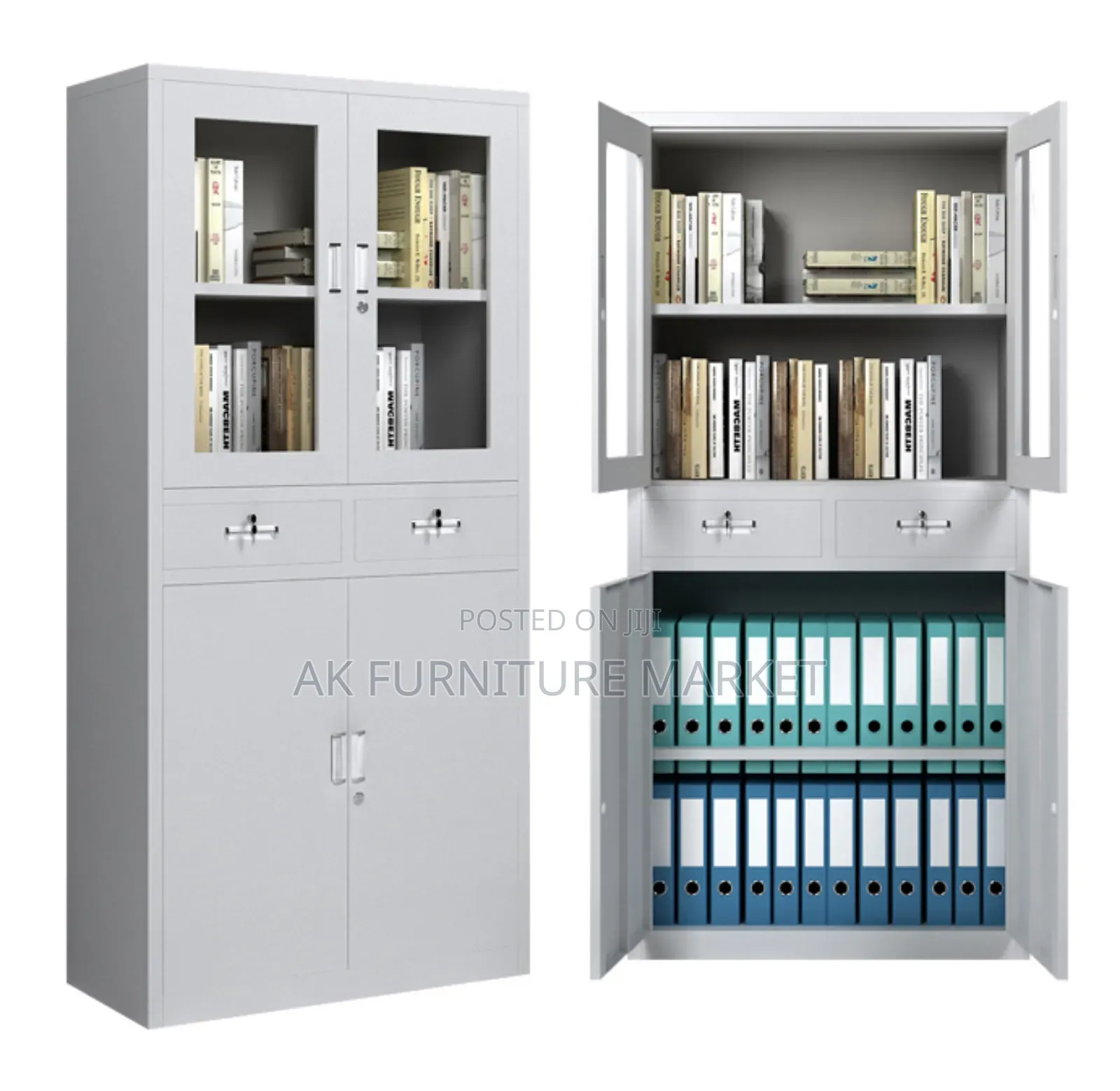 Modern Metal Office Shelving