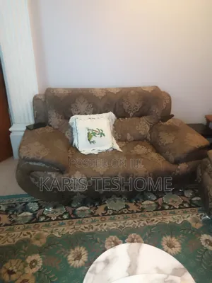 Used Durable Sofa Set – 3+2+1+1 (Classic Brown Design)