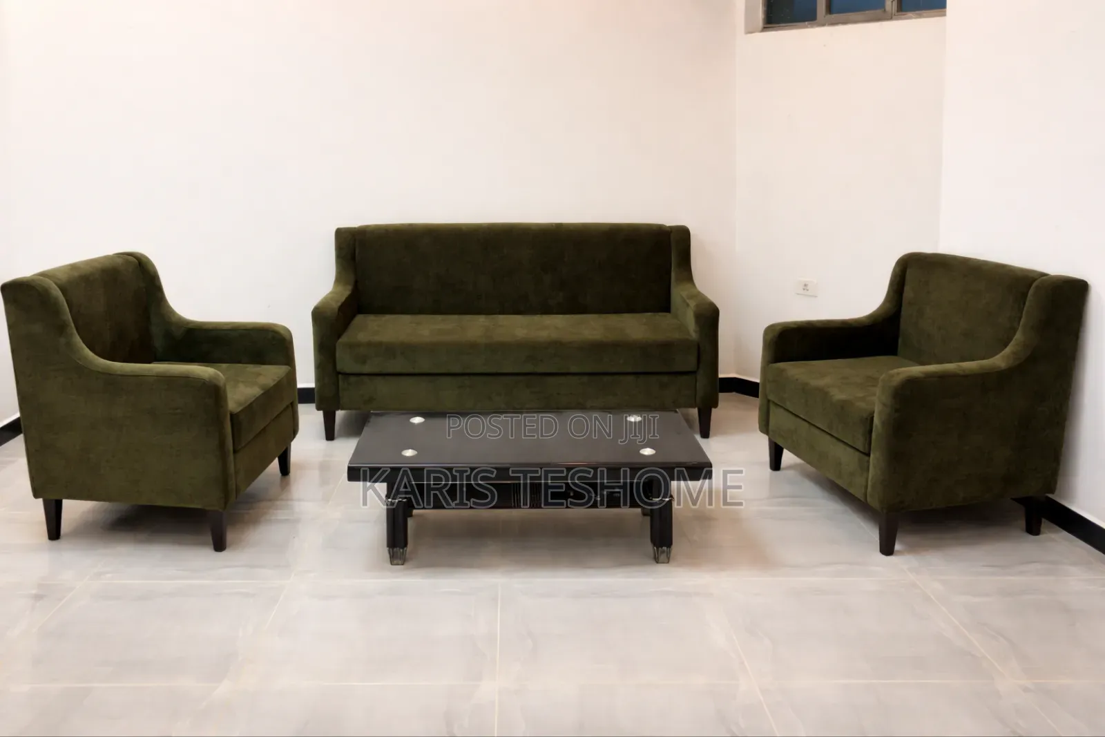 Brand New Olive Green Sofa Set for Sale