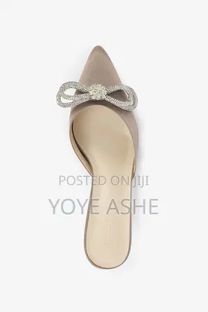 Pointed-Toe Mule Shoe.